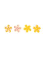 decorazioni fiore arancione e rosa 4 modelli di chocolatree
