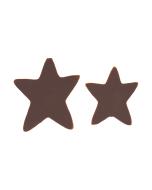 decorazione stelle puro fondente 2 dimensioni di chocolatree