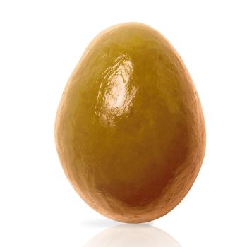 uovo torroncino con copertura di dulcey 35 di valrhona