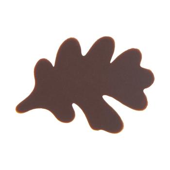 decorazione foglia di quercia puro fondente di chocolatree