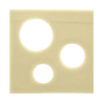 decorazioni quadrate traforate in puro cioccolato bianco di chocolatree