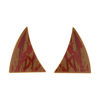 decorazioni pinna marmorizzata rossa di chocolatree