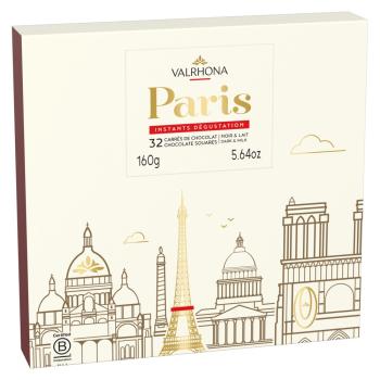 cofanetto parigi 32 carre 160 g di valrhona