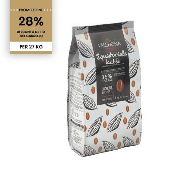 promozione cioccolato al latte equatoriale lactee 35 27 kg di valrhona