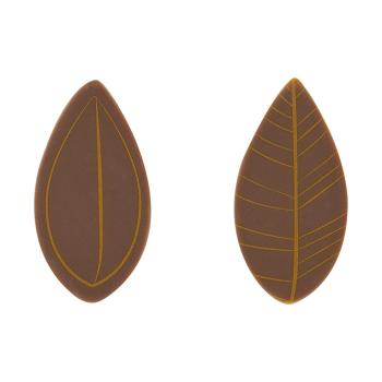 decorazione foglie gialle 2 modelli di chocolatree
