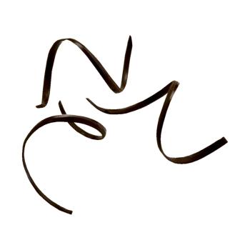 decorazioni spirale in puro cioccolato fondente di chocolatree