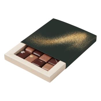 Cofanetto piccolo Promesses Natale - 13,3 x 13,3 x 1,8 cm - Lotto di 10