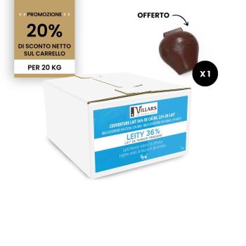 promozione cioccolato al latte leity 36 20 kg di villars