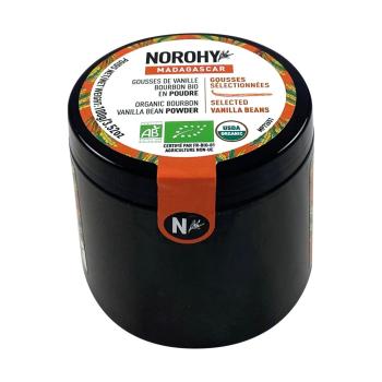 baccelli di vaniglia bio in polvere 100 g di norohy