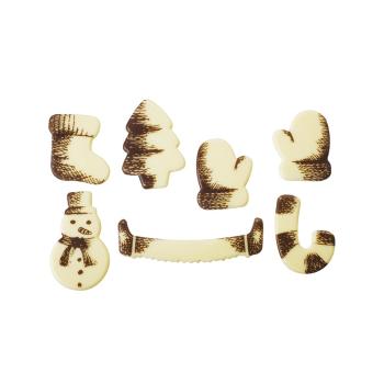 decorazioni forme natalizie marroni 7 modelli di chocolatree