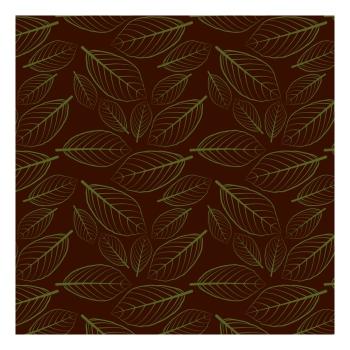 trasferibile foglie di noce di chocolatree