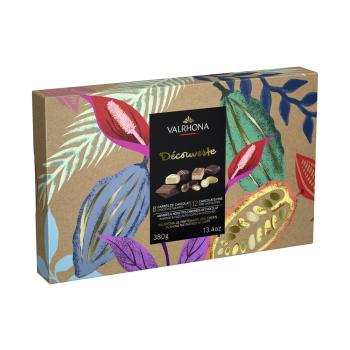 cofanetto scoperta cioccolato fondente al latte e dulcey 380 g di valrhona