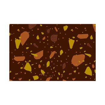 decorazione trasferibile terrazzo arancione di chocolatree
