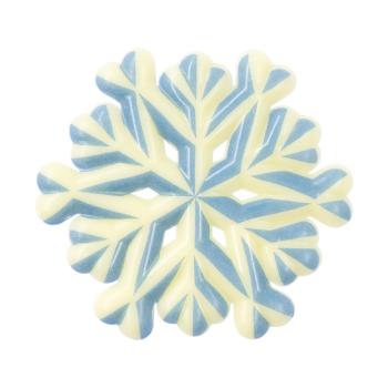 decorazioni fiocco di neve blu di chocolatree