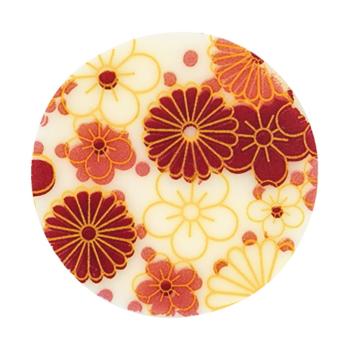 decorazione cerchio fiori rosa di chocolatree