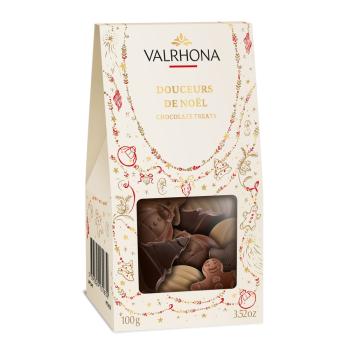 astuccio dolcezze di natale 2026 cioccolato fondente al latte e dulcey 100 g di valrhona