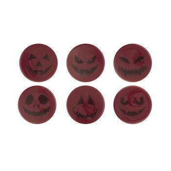 decorazioni rotonde halloween assortimento 6 modelli di chocolatree