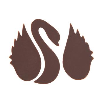 decorazione cigno puro fondente di chocolatree