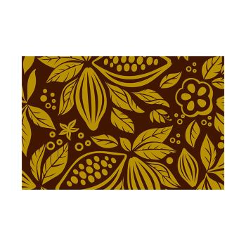 decorazione trasferibile cacao giallo di chocolatree