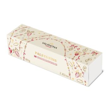 astuccio palets fins natale 2026 80 g di valrhona