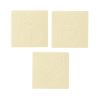 decorazioni con texture bianca 6 modelli di chocolatree