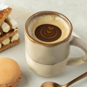 decorazione fiore latte rosso 2 dimensioni di chocolatree