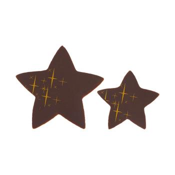 decorazione stelle scintillanti 2 dimensioni di chocolatree