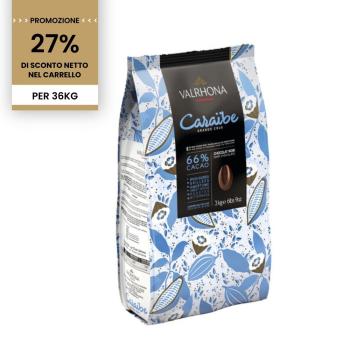 promozione cioccolato fondente caraibe 66 12 x 3 kg di valrhona