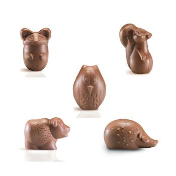 stampo animaletti del bosco di valrhona