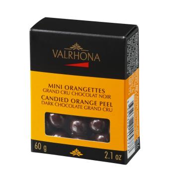 scatola mini orangettes 60 g di valrhona
