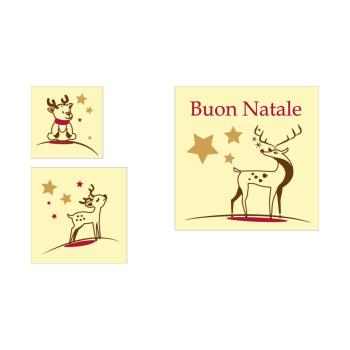 decorazioni quadrati buon natale 3 modelli di chocolatree