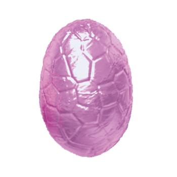 uovo pralinato mandorle e nocciole con scaglie di biscotti incartato di valrhona