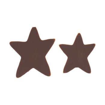decorazione stelle puro fondente 2 dimensioni di chocolatree