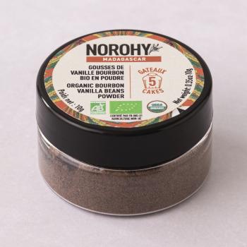baccelli di vaniglia bio in polvere di norohy