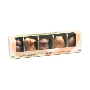 astuccio animali di pasqua 2026 75 g di valrhona