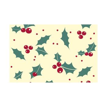 decorazione trasferibile agrifoglio natale di chocolatree