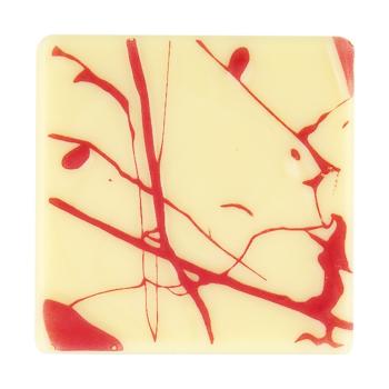 decorazioni quadrate rosa in rilievo di chocolatree