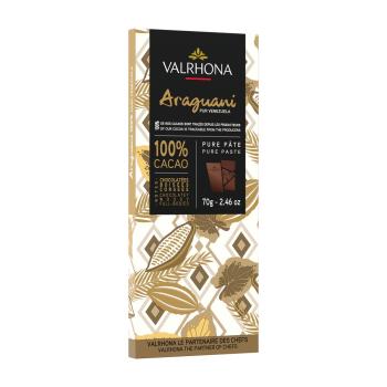 tavoletta cioccolato fondente araguani 100 di valrhona