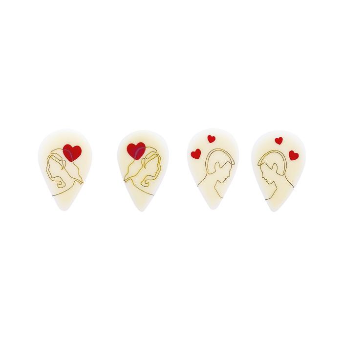 decorazione meta di cuore amore 4 modelli di chocolatree