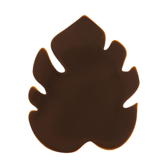 decorazioni foglia in puro cioccolato fondente di chocolatree