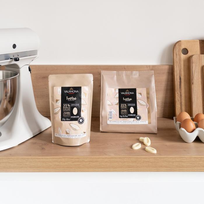 ivoire 35 fave 250 g di valrhona