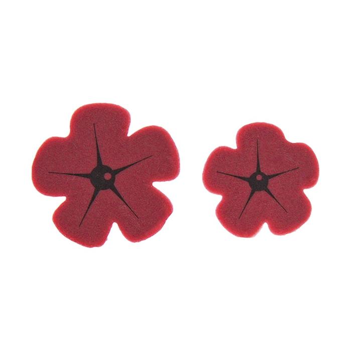 decorazione fiore lampone 2 dimensioni di chocolatree