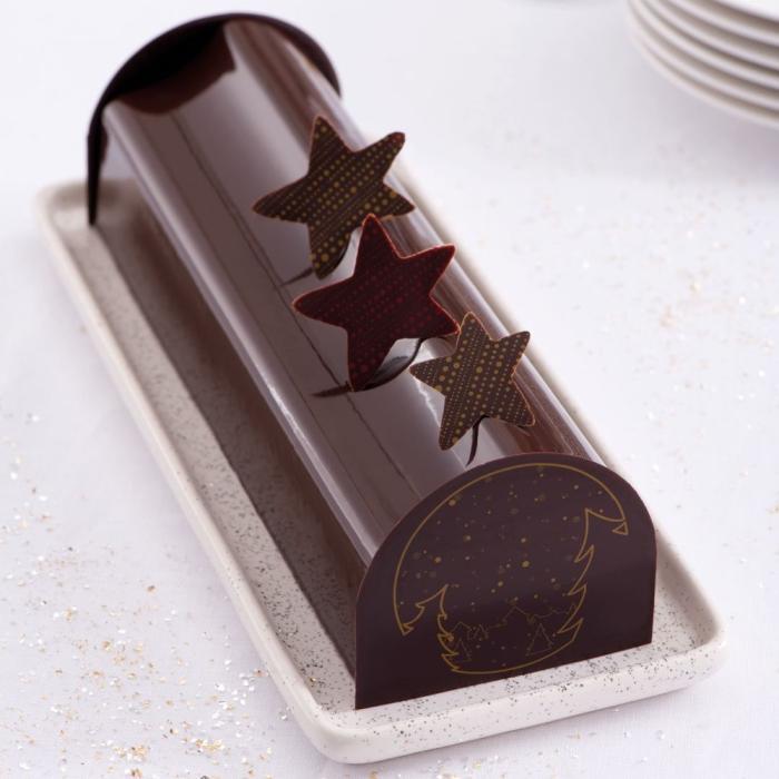 stampo tronchetto cascade di valrhona