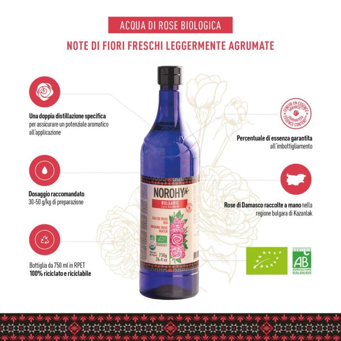 acqua di rose bio di norohy