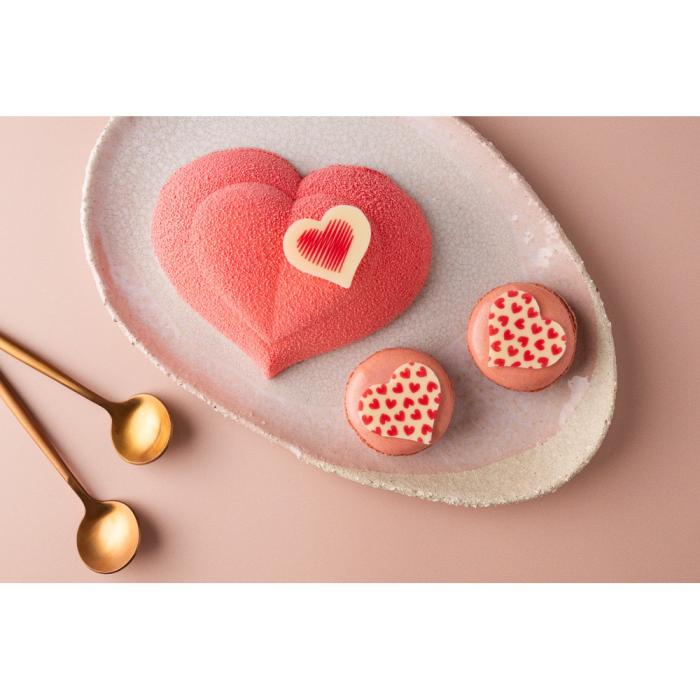 decorazione cuore rosso disegnato matita amore di chocolatree