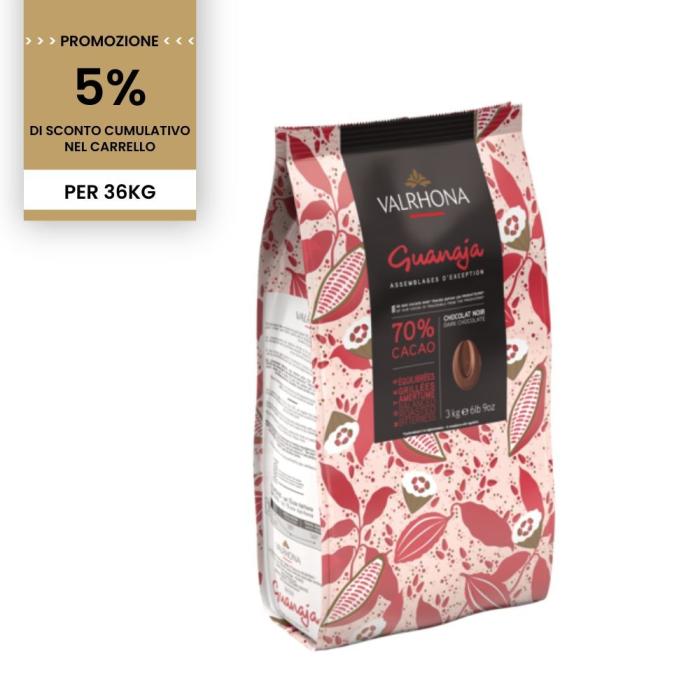 promozione cioccolato fondente guanaja 70 12 x 3 kg di valrhona