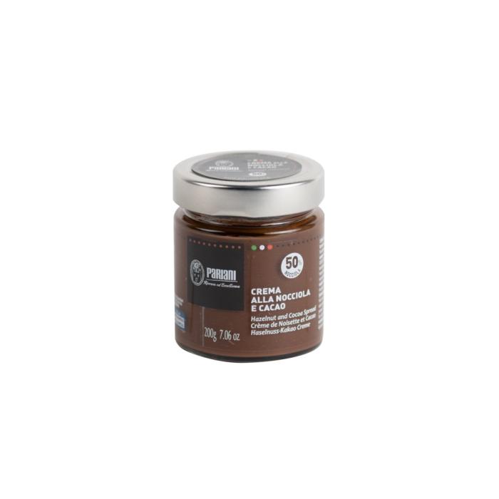 crema spalmabile di nocciole 50 e cacao di pariani