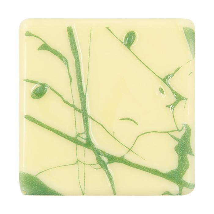 decorazioni quadrate verdi in rilievo di chocolatree