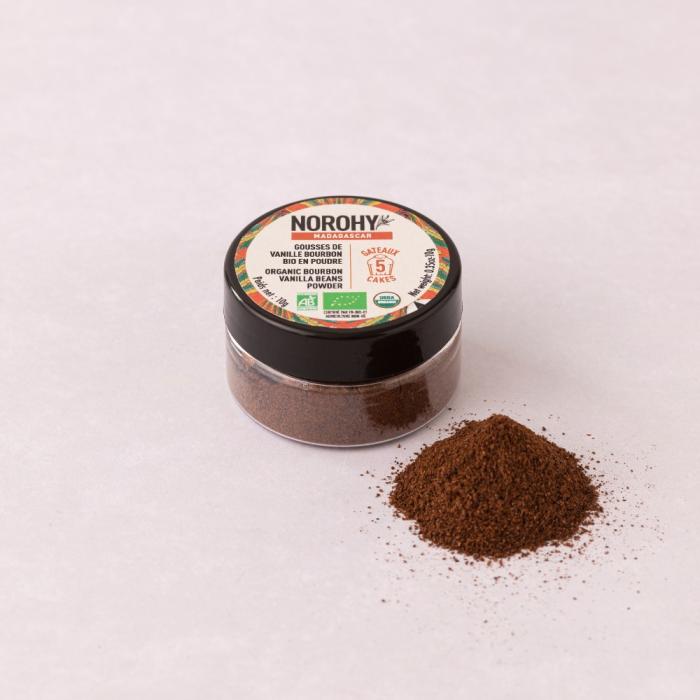 baccelli di vaniglia bio in polvere di norohy
