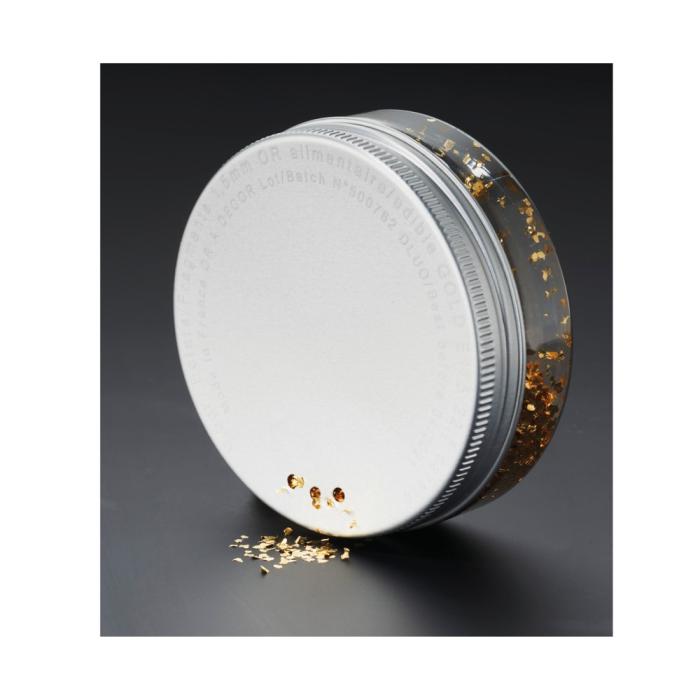 contenitore bucherellato scaglie oro di chocolatree